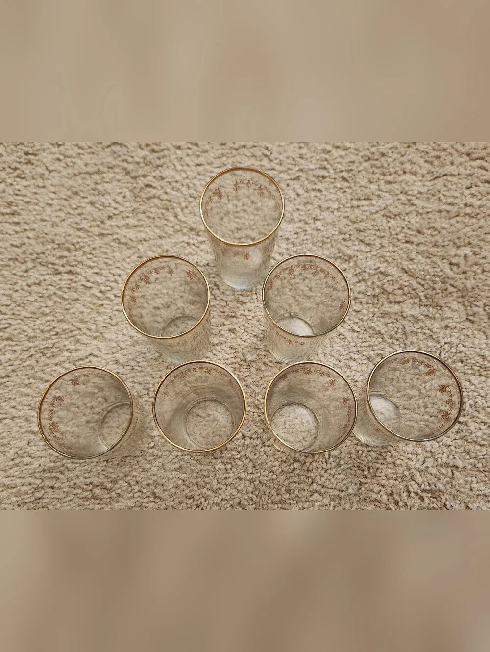 Vtg Gold Rim 4.5